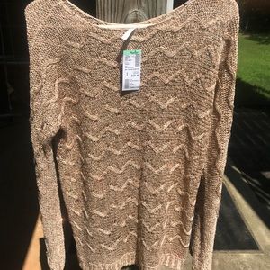 Nude sequin sweater